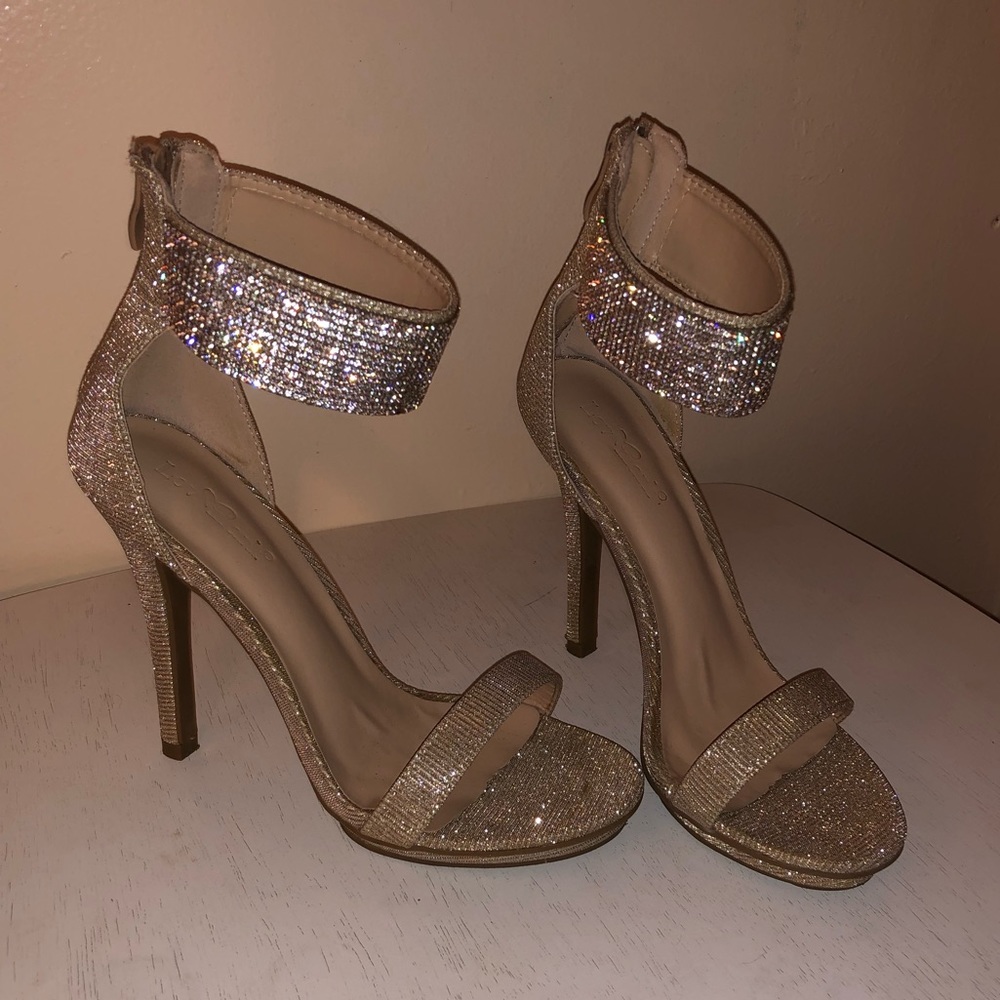 Sparkly Bracelet Platform Heels